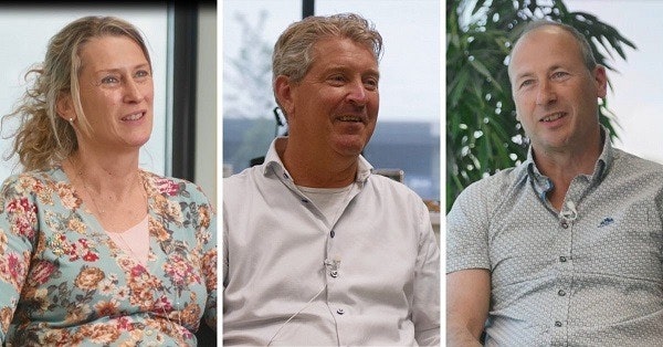 Directie Van Raam bestaande uit Marjolein Boezel, Ronald Ruesink en Jan Willem Boezel