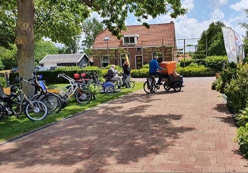 rental of van raam adapted bicycles at de bever rickshaw bike chat