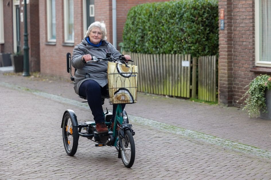 Cycling with back pain Van Raam easy go scooter bike