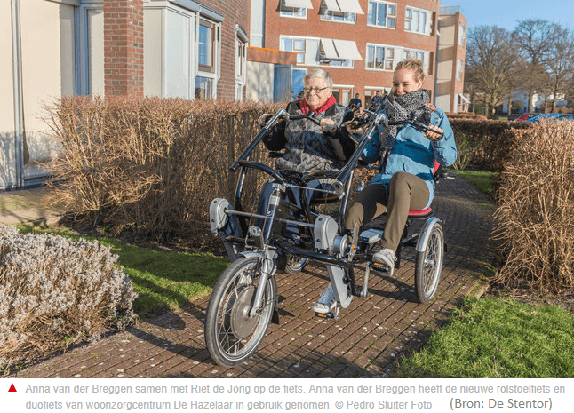 elektrische fun2go duofiets met wielrenster anna van der breggen