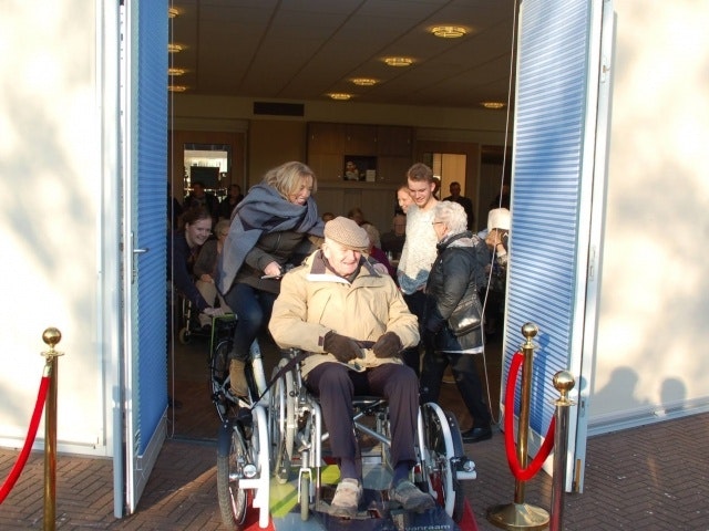 wheelchair bicycle for residential care facility