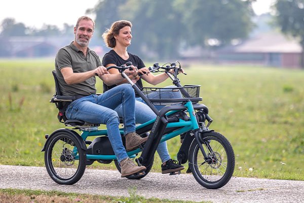 Tandem cote a cote cycle double Van Raam