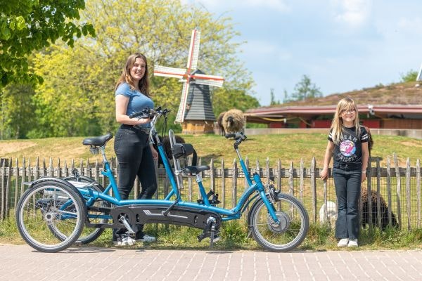 voordeel schakelbare vrijloopnaaf ouder kind tandem Kivo Plus Van Raam