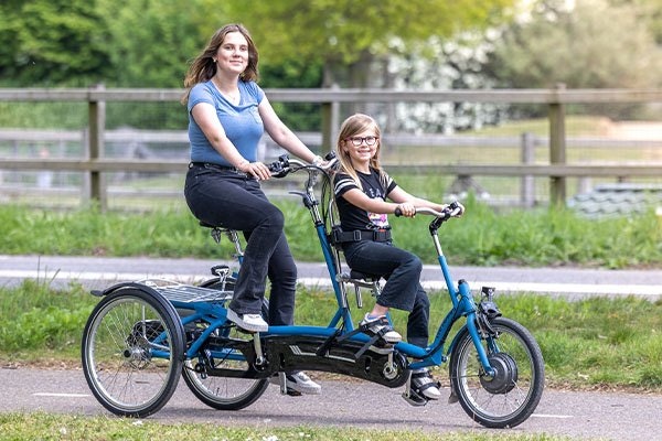 Driewiel tandem ouder kind Kivo Plus Van Raam