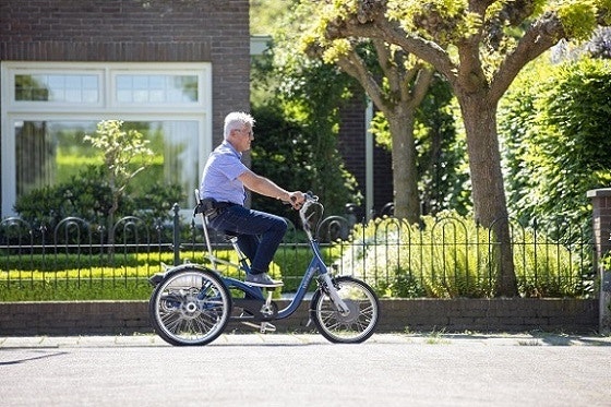 Een kleine driewielfiets voor volwassenen van Van Raam Midi