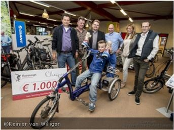 Front speciale fiets voor Maarten