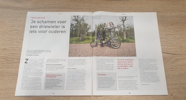 Imago driewielfiets mag mensen niet weerhouden te bewegen artikel Vogelvrije Fietser