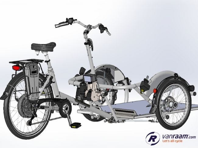 veloplus wheelchair bike with van raam winch system