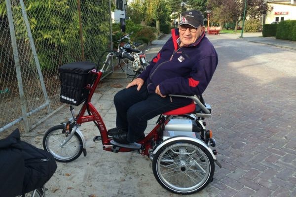 Van Raam scootmobielfiets voor oudere heren