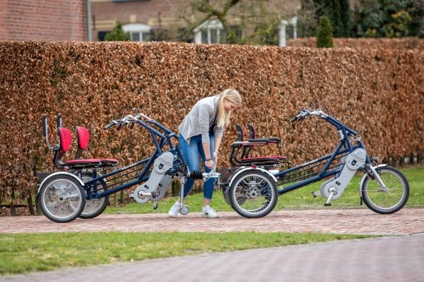 The FunTrain 1 duo bike trailer by Van Raam - connecting