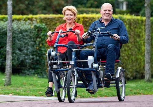 Ausmalbild Van Raam Fun2Go Duo Fahrrad