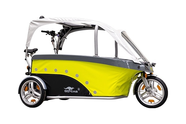 gocab bicycle taxi for children van raam