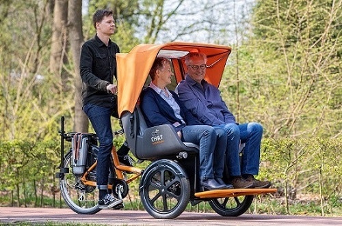 De Chat riksja fiets is een transportfiets