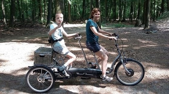 Madelon Boots op de Twinny Plus driewieltandem op de Veluwe Klantervaring