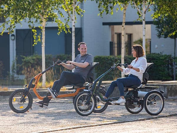 les differentes versions du nouveau tricycle easy rider de van raam