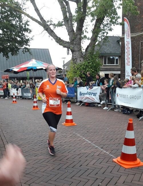 Shirley tijdens Kramp Run 2018