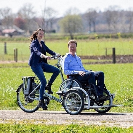 wheelchair transport bike veloplus van raam