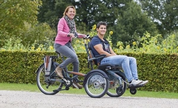 opair rollstuhl fahrrad mit komfortablem sitz von van raam