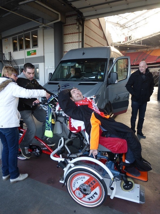 Special Ajax bike for fan