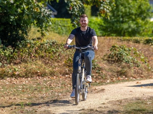 Renewed Balance two wheel bicycle with low step through Van Raam