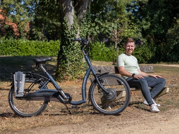 Renewed Balance bike with low step through Van Raam