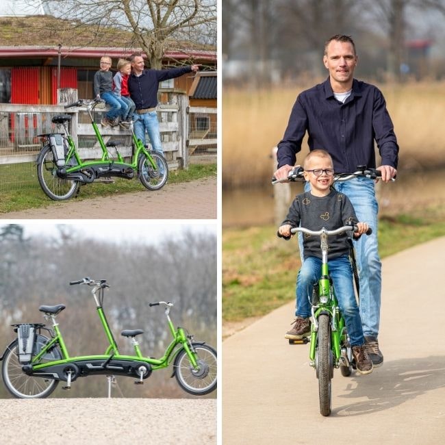 Two wheel parent-child tandem Kivo Van Raam