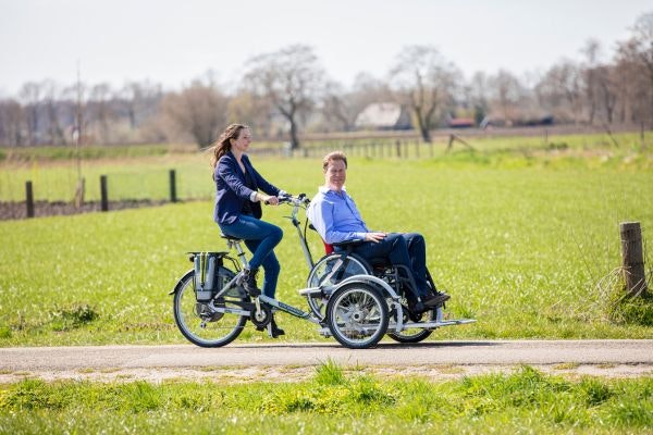 Van Raam electric transport bike veloplus wheelchair bike