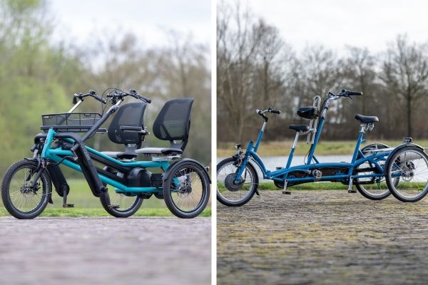 Verschil tussen Van Raam duofiets en tandem aantal wielen