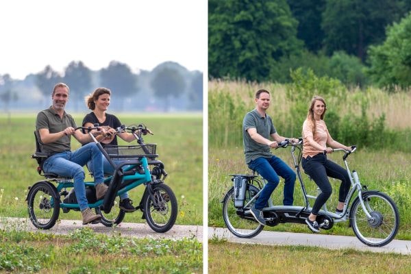 Verschil tussen Van Raam duofiets en tandem afmetingen