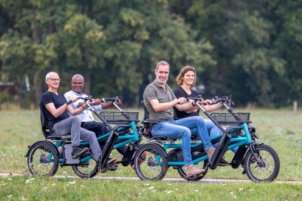 Verschil tussen Van Raam duofiets en tandem duofietsaanhanger FunTrain