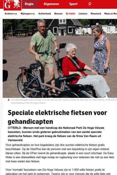 Hoge Veluwe fietsen Gelderlander