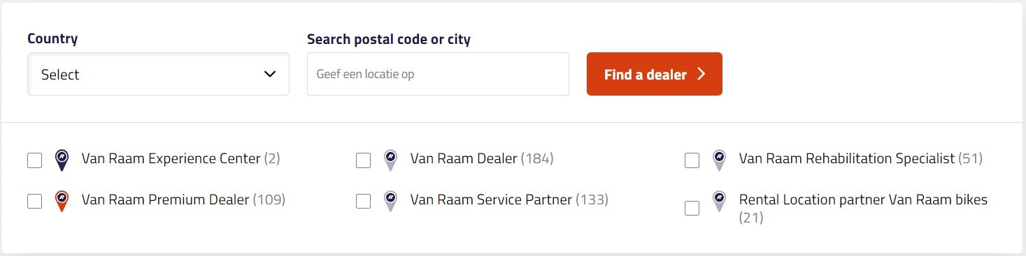Dealer choice Van Raam Dealer