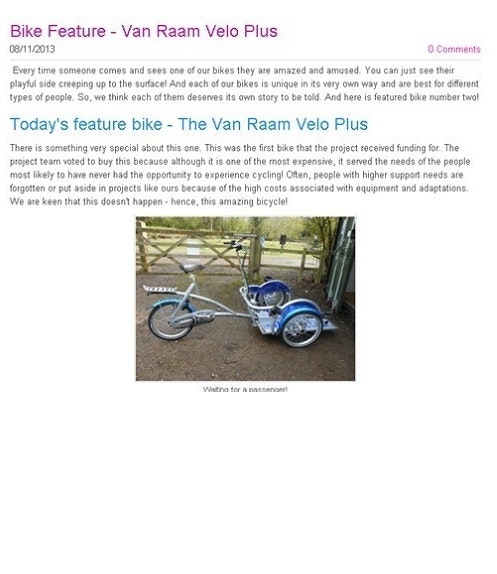 wheelchairbike veloplus 1