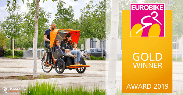 Van Raam Chat riksjafiets wint Eurobike Gold Award 2019