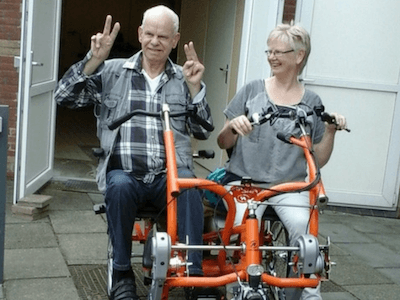 fiets voor mensen met lichamelijke beperking of hersenletsel