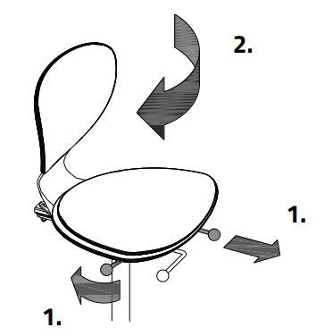 User manual of rotatable seat on Van Raam side-by-side tandem Fun2Go