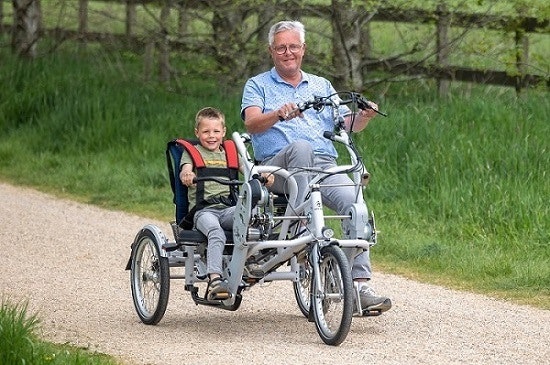 Duo-Fahrrad Fun2Go mit Kindersitz Van Raam
