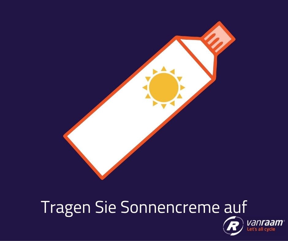 Vergessen Sie nicht, Sonnencreme aufzutragen