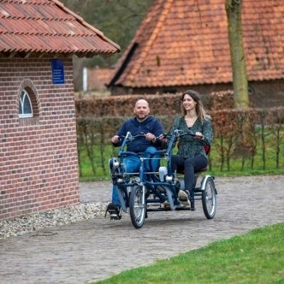 Van Raam Fun2Go parallel Tandem nebeneinander sitzen