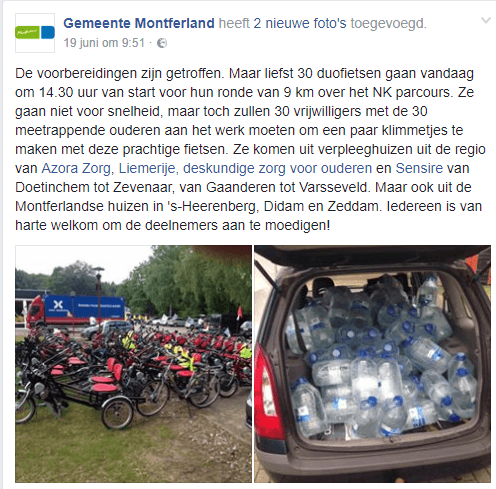 Voorbereidingen NK duofietsen