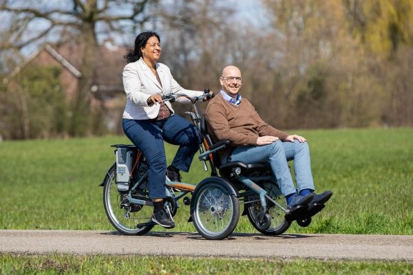 New adapted bicycles Van Raam delivered to Park Hoge Veluwe OPair wheelchair bike