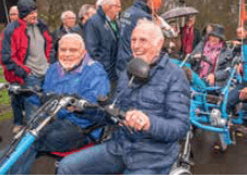 Joop Zoetemelk op Fun2Go duofiets