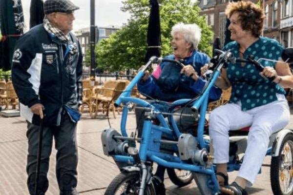 Duofiets met trapondersteuning fietsmaatjes