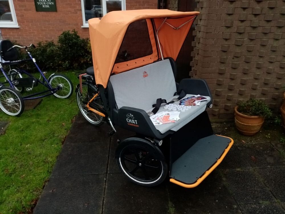 Van Raam rickshaw bike at CWA England Annual General Meeting