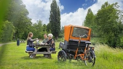 Van Raam Rikscha Fahrrad Chat komfortablen Fahrradtour