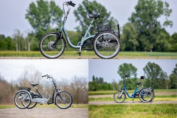 Standaard kleuren voor Van Raam fietsen driewielers Maxi en Maxi Comfort en Midi