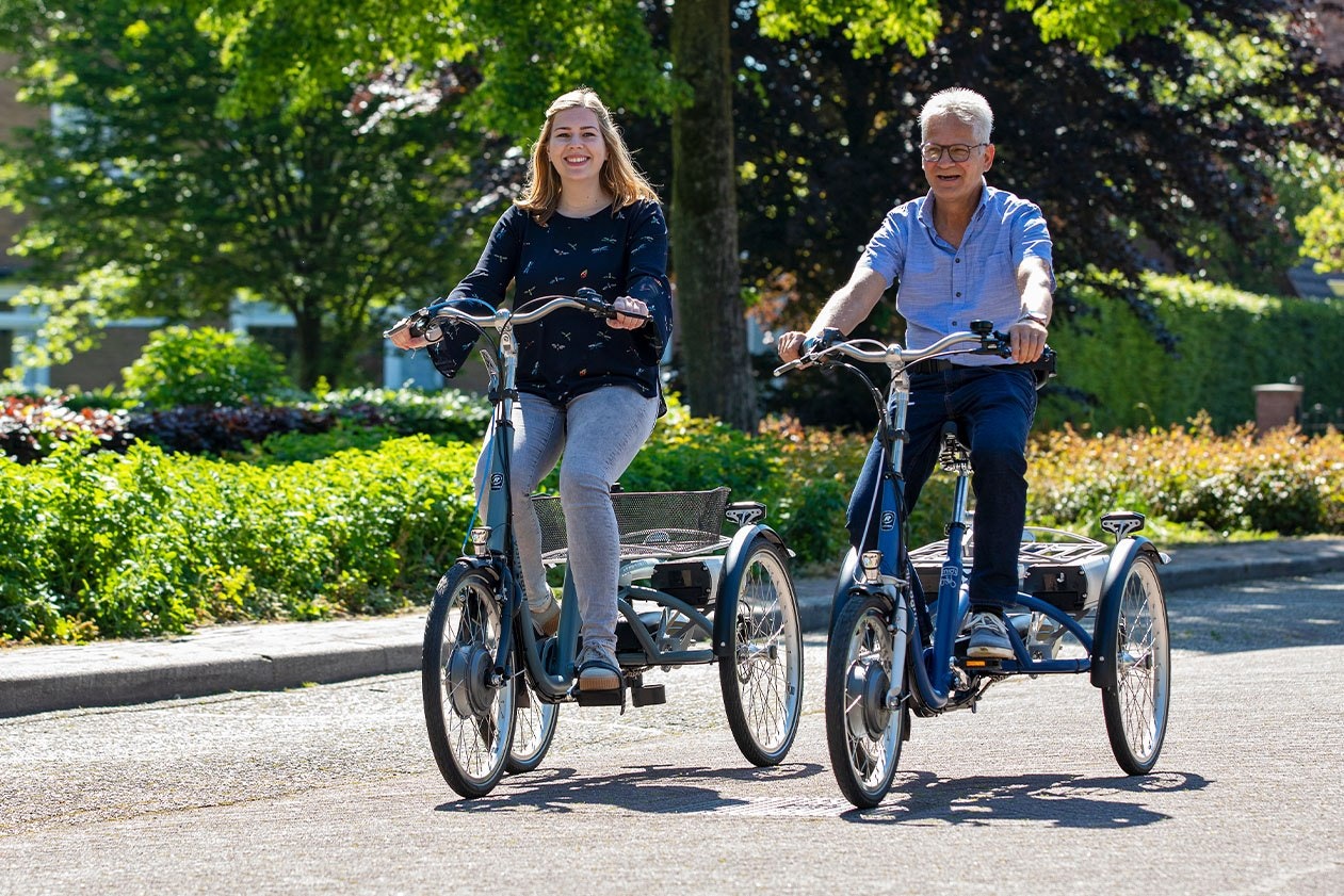 Midi and Maxi 3 wheel electric bicycles Van Raam