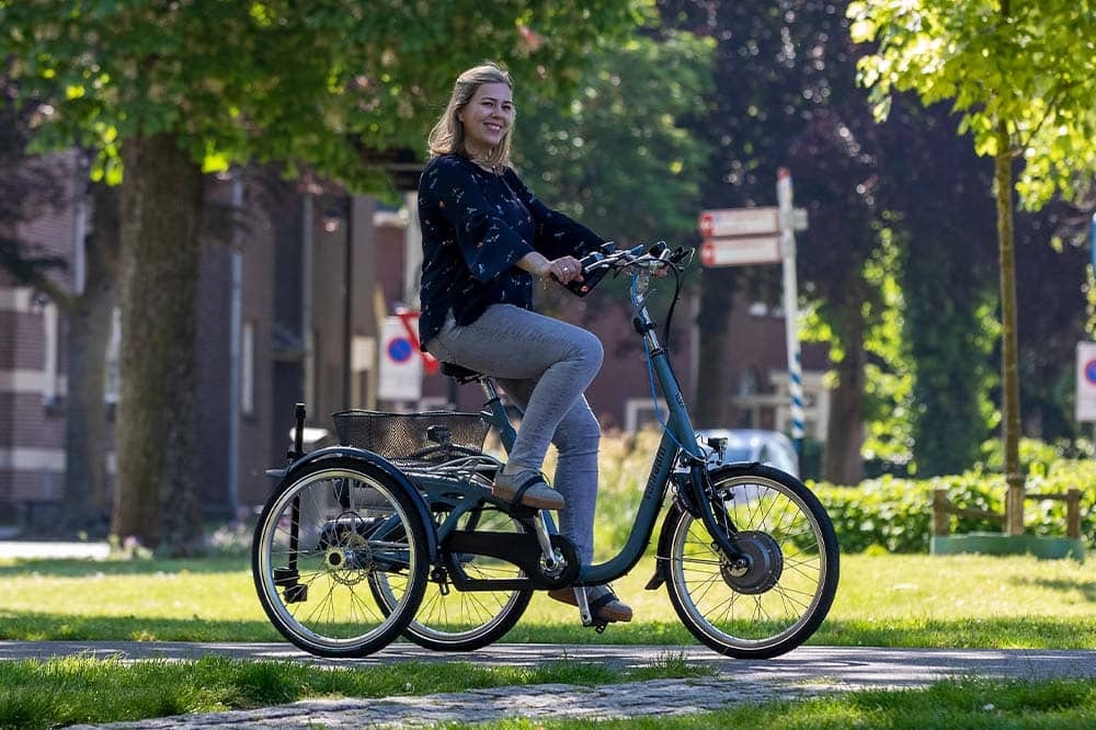 Fietsen met evenwichtsproblemen Van Raam Maxi driewieler voor volwassenen