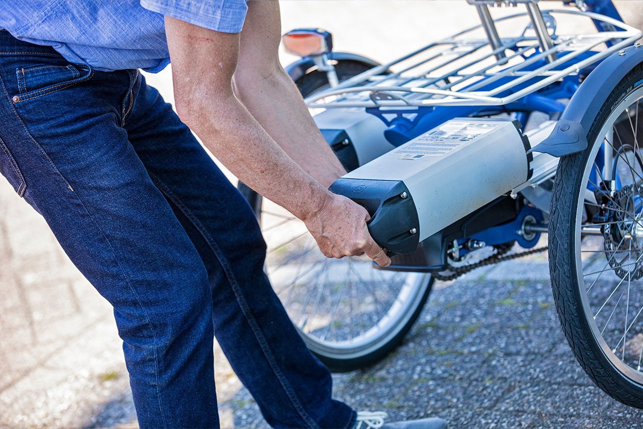 Accu elektrische driewieler fiets voor kinderen en kleinere volwassenen Midi Van Raam