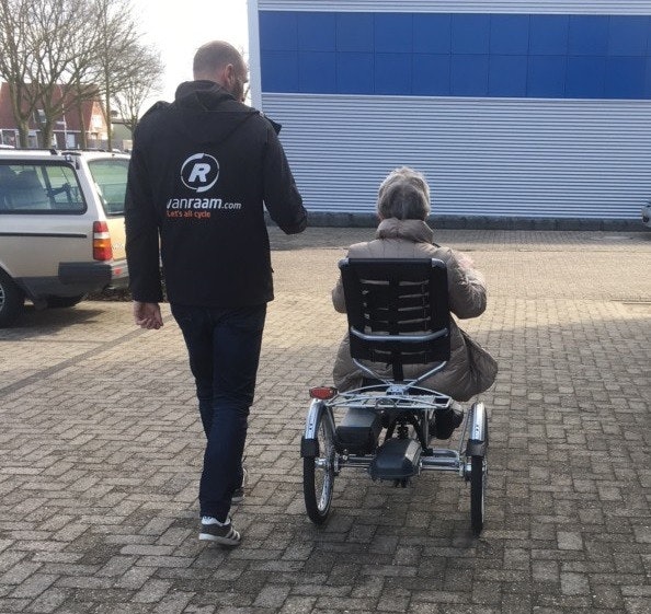 driewielfiets easy rider buiten testen driewielfiets easy rider buiten testen